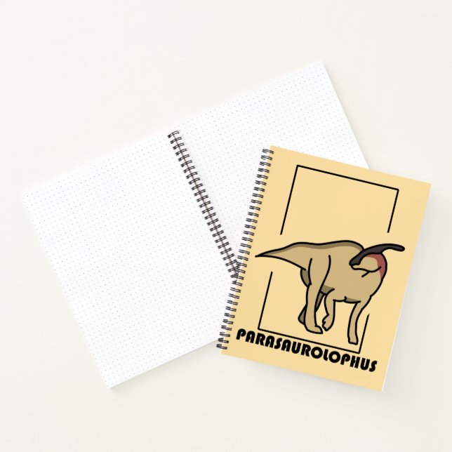 Parasaurolophus Dinosaur Design Notebook (Inside)