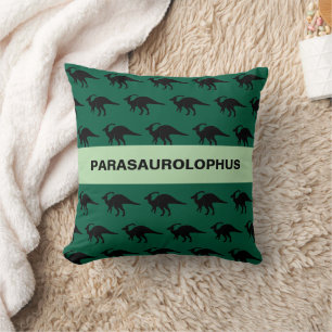 Parasaurolophus Dinosaur Silhouette Cushion