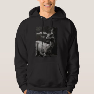 Parasaurolophus Dinosaur UFO Alien Extraterrestria Hoodie