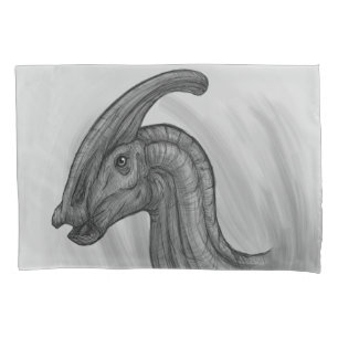 Parasaurolophus Sketch Pillowcase