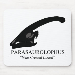 Parasaurolophus Skull Mouse Mat