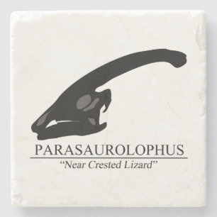Parasaurolophus Skull Stone Coaster