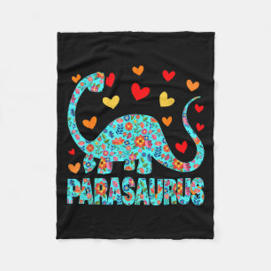 Parasaurus Paraprofessional Paraeducator Dinosaur  Fleece Blanket