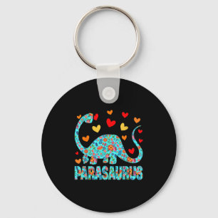 Parasaurus Paraprofessional Paraeducator Dinosaur  Key Ring