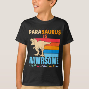 Parasaurus Paraprofessional Teacher Funny Dinosaur T-Shirt