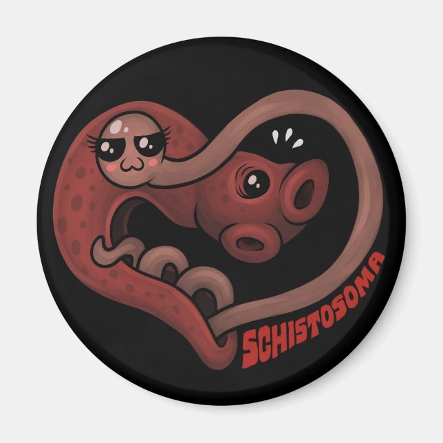 PARASITES: Blood Flukes (schistosoma) Magnet (Front)