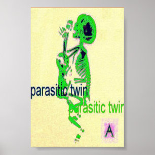 Parasitic Twin(Poster) Green Poster