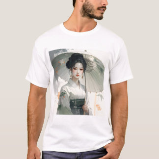 Parasol Grace – Traditional Attire in Floral Seren T-Shirt