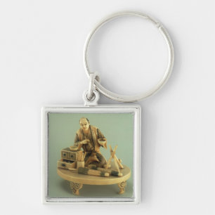 Parasol Maker, Okinomo, Edo Period Key Ring