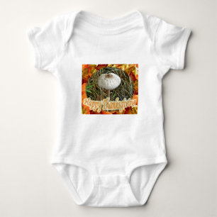 Parasol Mushroom Happy Thanksgiving Series Baby Bodysuit