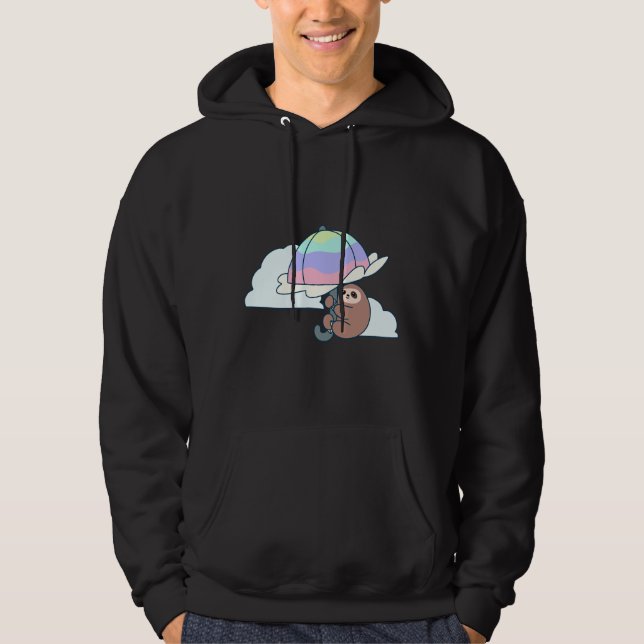 Parasol Sloth Fitted Hoodie (Front)