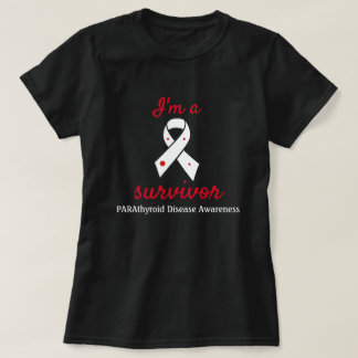 Parathyroid Disease Survivor Awareness Ribbon T-Shirt