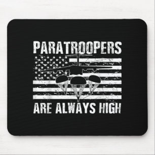 Paratrooper American Flag Us Army Soldier Veterans Mouse Mat