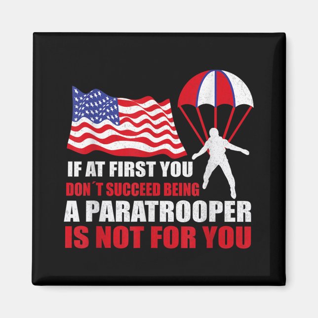 Paratrooper Pride For 82nd Airborne Veterans  Magnet (Front)