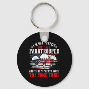 Paratrooper Us Army Veterans Day Soldier American  Key Ring