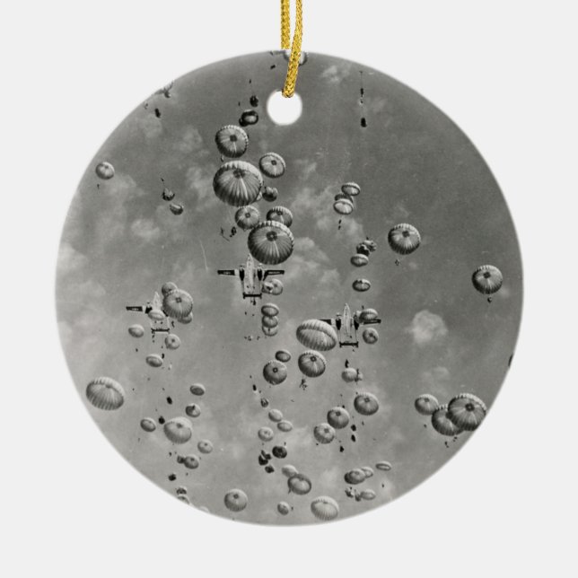 Paratroopers in the Sky Ornament (Front)