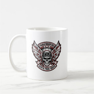 Paratroopers Skull & Wings Airborne Coffee Mug