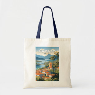 Paraty Brazil Travel Art Vintage Tote Bag
