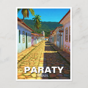 Paraty Brazil Travel Postcard