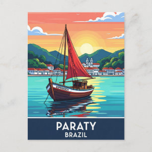 Paraty Brazil Travel Postcard