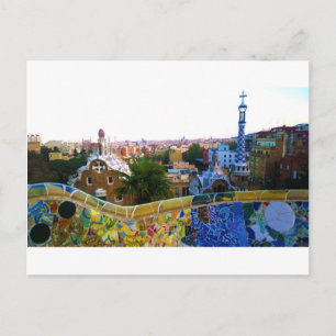 Parc Guell, Barcelona, Spain Postcard
