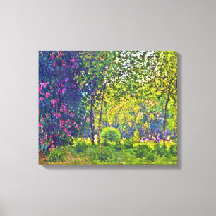 Parc Monceau Claude Monet Canvas Print