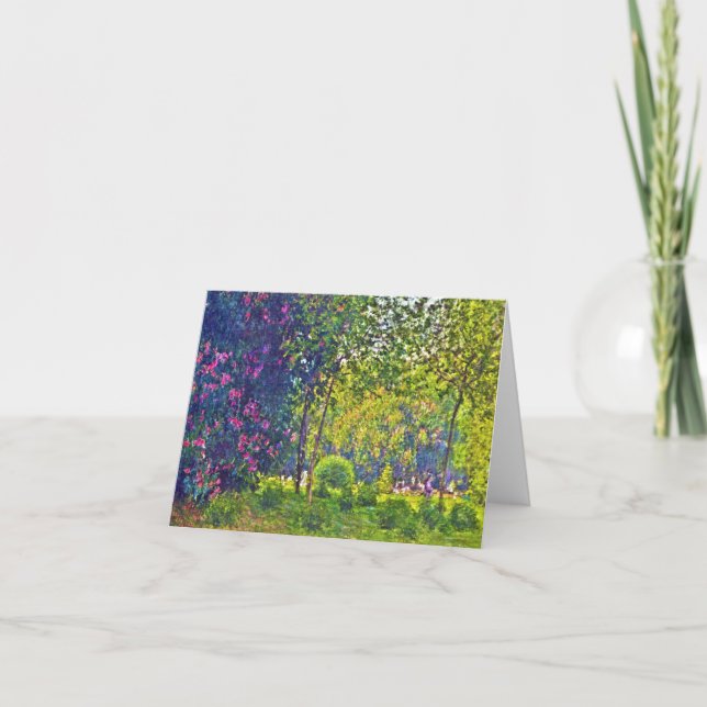 Parc Monceau Claude Monet Card (Front)