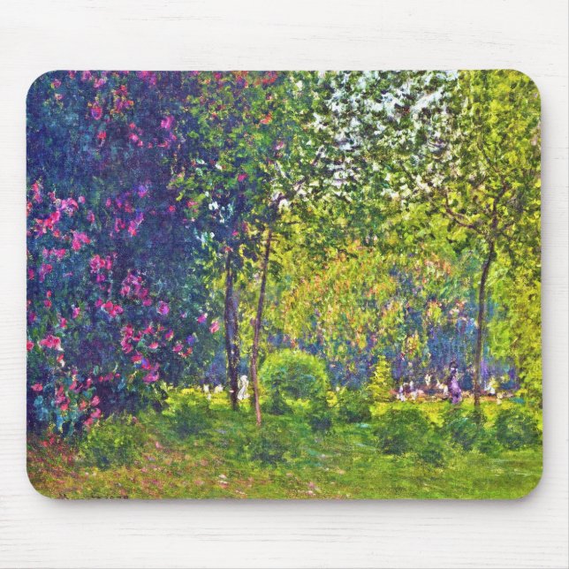 Parc Monceau Claude Monet Mouse Mat (Front)