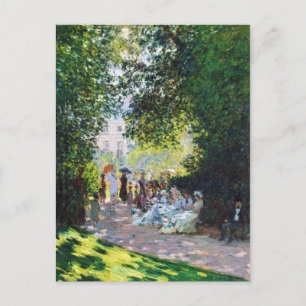 Parc Monceau Claude Monet painting Postcard