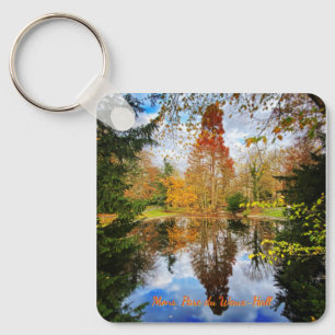 Parc of Waux-Hall in Mons, Belgium travel Key Ring