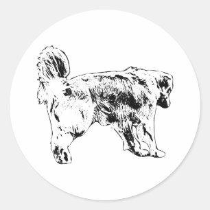 Parcel Mark Retriever Classic Round Sticker