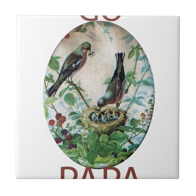 Parched Parents, Precious Chicks: A Nature's Story Tile (Front)
