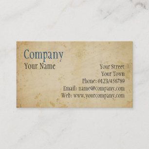 Parchment Business Card