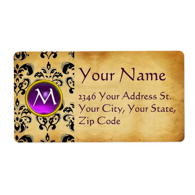 PARCHMENT DAMASK GEM (Front)