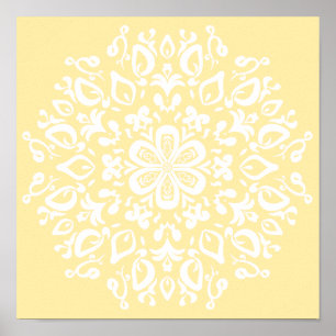 Parchment Mandala Poster