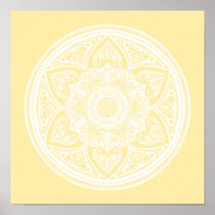 Parchment Mandala Poster