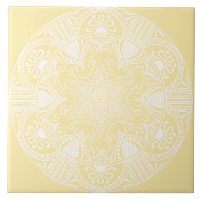 Parchment Mandala Tile (Front)