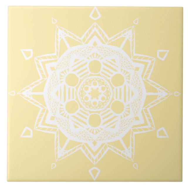 Parchment Mandala Tile (Front)