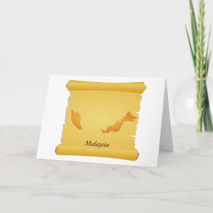 Parchment Of Malaysia Greeting Cards