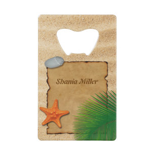 Parchment on Sand Background - Bottle Opener