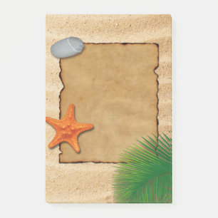 Parchment on Sand Background - Post-it® Note