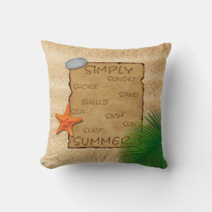 Parchment on Sand Background - Square Pillow