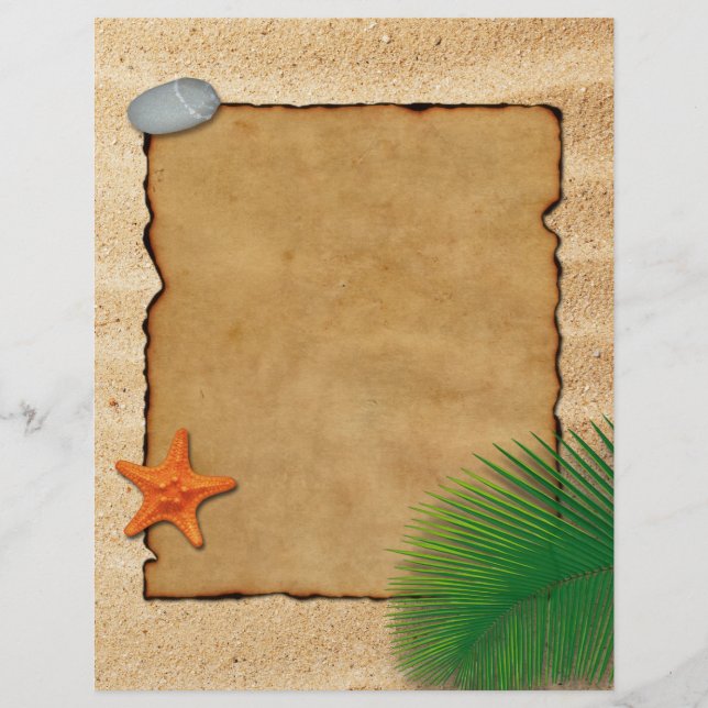 Parchment on Sand - Letterhead Stationery (Front)