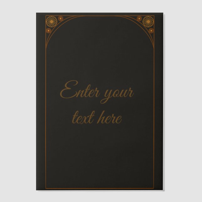 Parchment Overlay Vellum Invitations (Front)