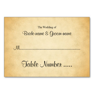 Parchment Pattern Design Wedding Place Cards