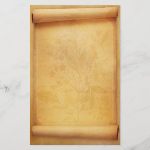 Parchment Scroll Look Stationery