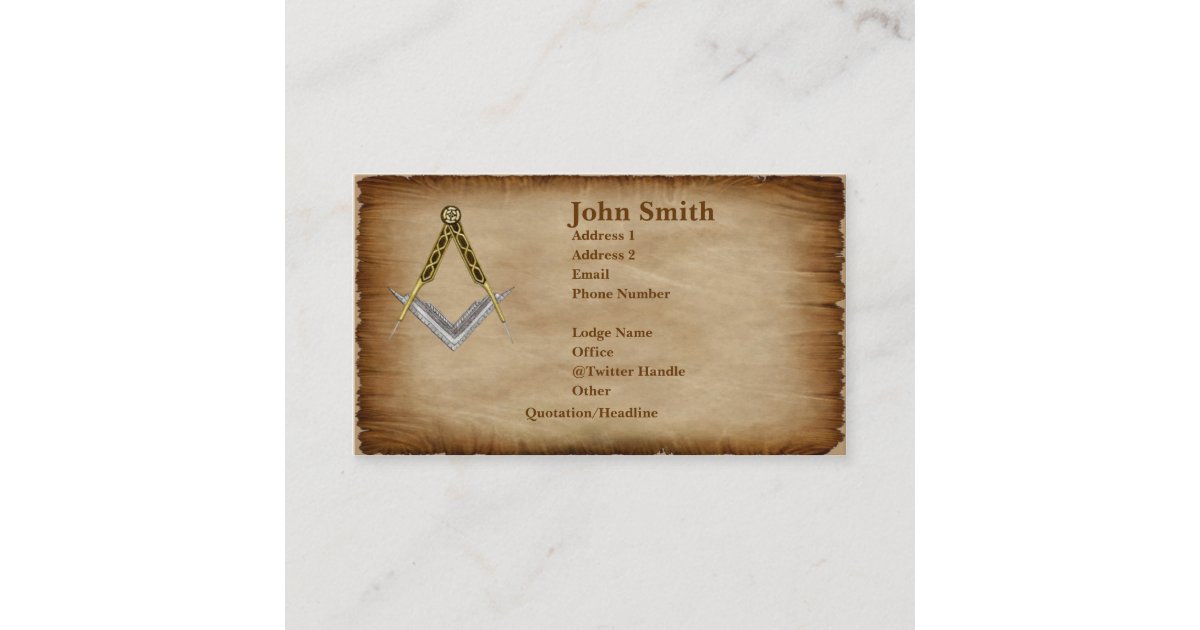 Parchment Standard Business Card Zazzle