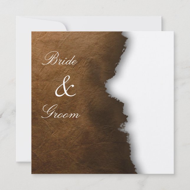 Parchment Wedding Invitation (Front)