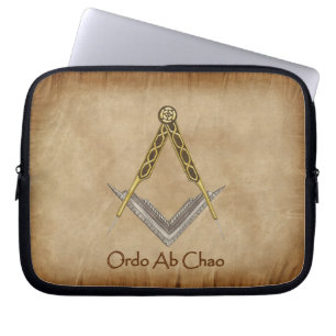 Parchment with Square and Compass Laptop Sleeve
