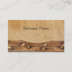 Parchment Wood Rustic Country Business Cards